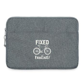 Fixies Fan, Vélo Urbain City Style vélo design - Sacoche pour ordinateur portable 15 pouces - gris chiné - Devant