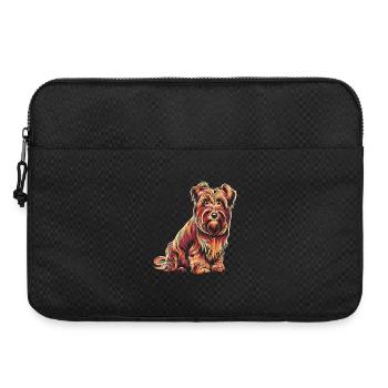 Colorful Terrier Portrait - Laptop bag 15" - black - Front
