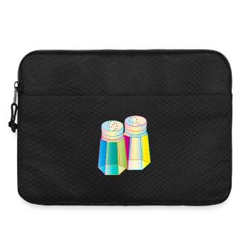 Sel et poivre dans un verre Prisma – Épices colorées - Sacoche pour ordinateur portable 15 pouces - noir - Devant