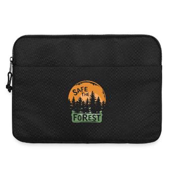 en sécurité dans la forêt - Amis de la forêt et coucher de soleil - Sacoche pour ordinateur portable 15 pouces - noir - Devant