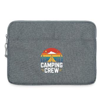 Sunset Camping Zelt Camping Crew - Laptoptasche 15" - Grau meliert - Vorne