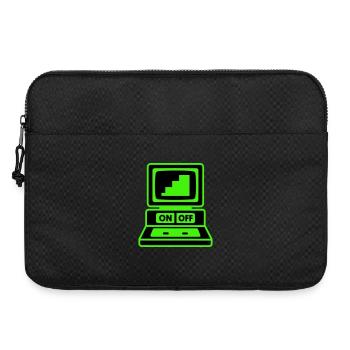 Computer Minimal Pop-Art - Laptoptasche 15" - Schwarz - Vorne