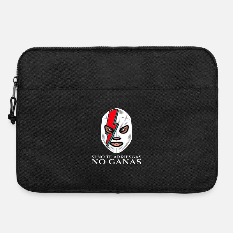 si_no_te_arriesgas_no_ganas - Laptoptasche 15" - Schwarz