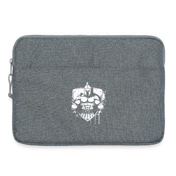 Kämpferischer Gladiator Helm - Laptoptasche 15" - Grau meliert - Vorne
