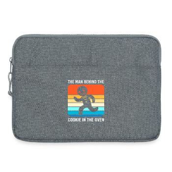 Werdender Papa werdende Väter - Laptoptasche 15" - Grau meliert - Vorne