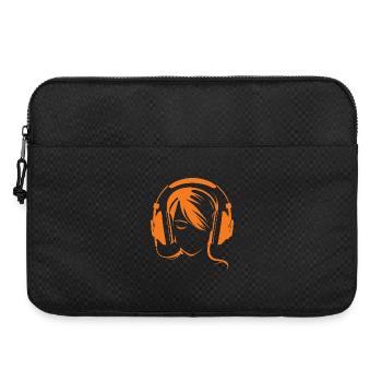 Orange Music - Laptop bag 15" - black - Front