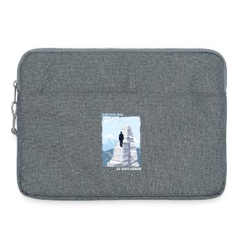 Escalade de Papierberge - Sacoche pour ordinateur portable 15 pouces - gris chiné - Devant