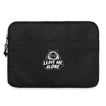 LEAVE ME ALONE – Lustiges Ragdoll Katzen Design - Laptoptasche 15" - Schwarz - Vorne