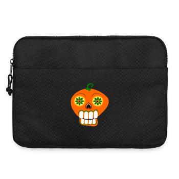 Halloween citrouille crâne enfants dessin animé dents spectacle - Sacoche pour ordinateur portable 15 pouces - noir - Devant