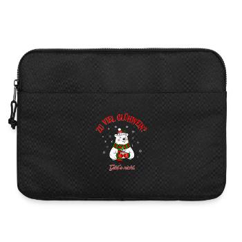 Noël vin chaud humour ours polaire dire - Sacoche pour ordinateur portable 15 pouces - noir - Devant