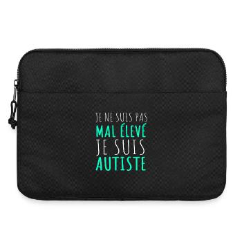 Autismus Geschenk Autismus Inklusion Neurodiversität - Laptoptasche 15" - Schwarz - Vorne