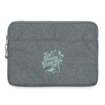 Line Dancing Grandma - Laptop bag 15" - heather grey - Front