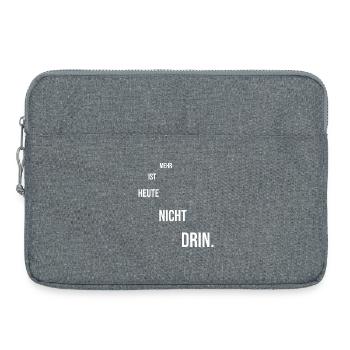 Dicton motivant - Sacoche pour ordinateur portable 15 pouces - gris chiné - Devant