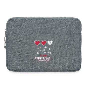 Emotional Damage Pixel - Laptop bag 15" - heather grey - Front