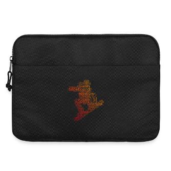 Message de snowboard clair - Sacoche pour ordinateur portable 15 pouces - noir - Devant