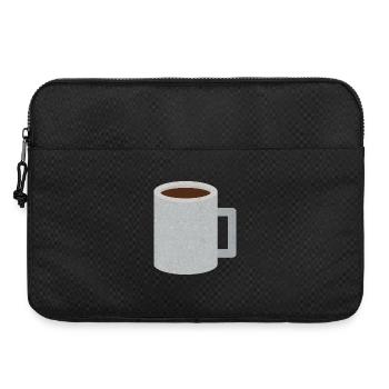 Stone Speckle Coffee Mug - Laptop bag 15" - black - Front