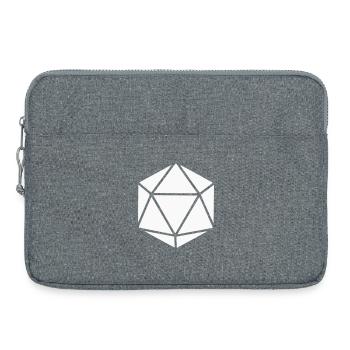 Geometrischer Polyeder Diamant - Laptoptasche 15" - Grau meliert - Vorne