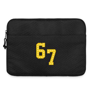 Yellow number lights 6 7 - Laptop bag 15" - black - Front