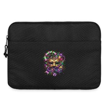 Mardi Gras Krankenschwester-Doktor-Maske - Laptoptasche 15" - Schwarz - Vorne