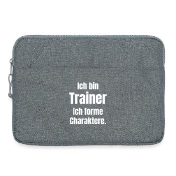 Je suis un entraîneur – Façonnement du personnage - Sacoche pour ordinateur portable 15 pouces - gris chiné - Devant