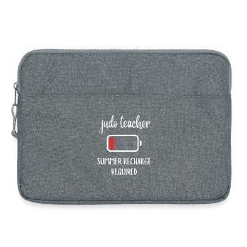 Judo Teacher Summer Recharge Required Gift - Laptop bag 15" - heather grey - Front