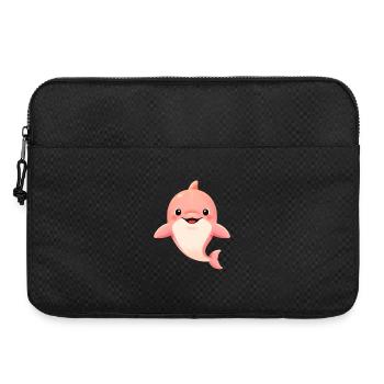 Baby rosa Delphin - Laptoptasche 15" - Schwarz - Vorne