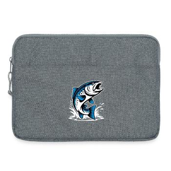 Truite sauteuse - Sacoche pour ordinateur portable 15 pouces - gris chiné - Devant