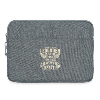 1996 Jahrgang geboren Legenden Geburtstag Geschenk - Laptoptasche 15" - Grau meliert - Vorne