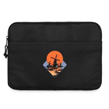 Esquisses exotiques de moulins à vent - Sacoche pour ordinateur portable 15 pouces - noir - Devant