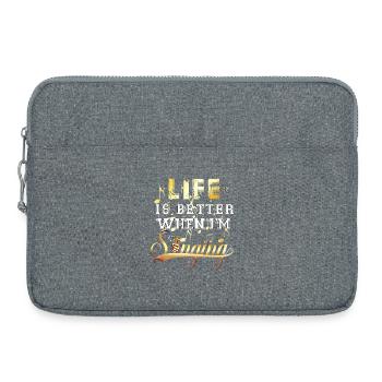 Life Is Better When I'm Singing Music Design - Laptoptasche 15" - Grau meliert - Vorne