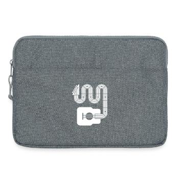 Abstrakte Akustikgitarre - Laptoptasche 15" - Grau meliert - Vorne