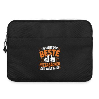 Pizzabäcker Geschenkidee - Laptoptasche 15" - Schwarz - Vorne