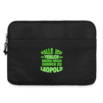Bachelor Party Leopold - Laptop bag 15" - black - Front