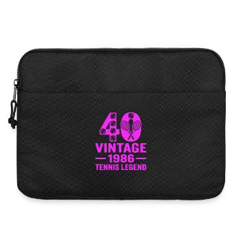 40e anniversaire du tennis 1986, chemise élégante - Sacoche pour ordinateur portable 15 pouces - noir - Devant