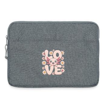 Pastel Love Daisy Monster - Laptoptasche 15" - Grau meliert - Vorne