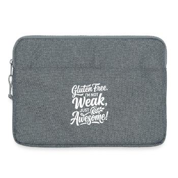 Humour faible sans gluten génial - Sacoche pour ordinateur portable 15 pouces - gris chiné - Devant