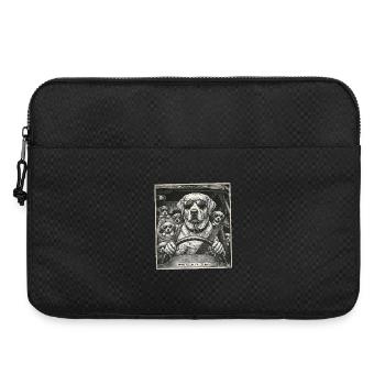 Dog family flashed - Laptop bag 15" - black - Front