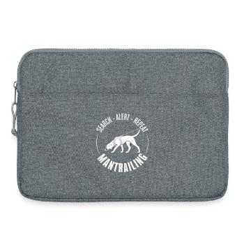 Chien de chasse de roue Foxhound Chiens de recherche sportive Wilsigns - Sacoche pour ordinateur portable 15 pouces - gris chiné - Devant