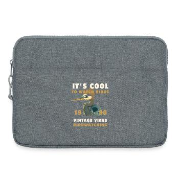 Vibes Vintage Birdwatching - Sacoche pour ordinateur portable 15 pouces - gris chiné - Devant