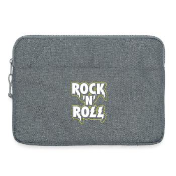 Rock 'N' Roll Lightning 3D-Logo - Laptoptasche 15" - Grau meliert - Vorne