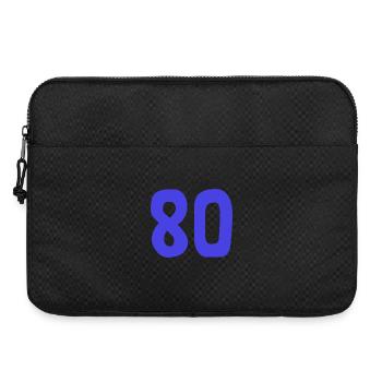 80. 80 JAHRE. 80-JÄHRIGES JUBILÄUM. 80. GEBURTSTAG. - Laptoptasche 15" - Schwarz - Vorne