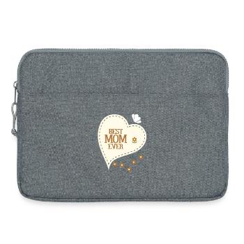 Beste Mutter aller Zeiten - Laptoptasche 15" - Grau meliert - Vorne