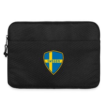 Schweden Wappen / Geschenk Skandinavien - Laptoptasche 15" - Schwarz - Vorne