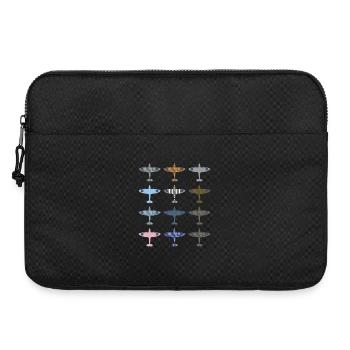 Spitfire Kampfflugzeug / Tarnmuster - Laptoptasche 15" - Schwarz - Vorne