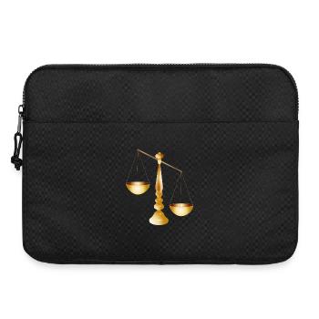 two scales on a beam with stand - Laptop bag 15" - black - Front