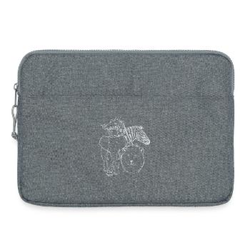 Animal sauvage - Sacoche pour ordinateur portable 15 pouces - gris chiné - Devant