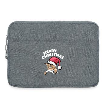 merry christmas Katzen Symbol xmas Katze comic - Laptoptasche 15" - Grau meliert - Vorne