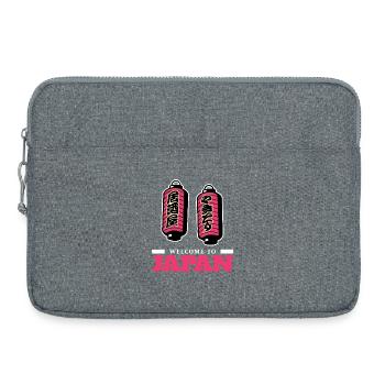 Willkommen in Japan (dunkel) - Laptoptasche 15" - Grau meliert - Vorne