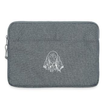 Setter irlandais - Sacoche pour ordinateur portable 15 pouces - gris chiné - Devant