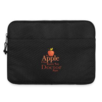 An apple a day keeps the doctor away - Laptop bag 15" - black - Front